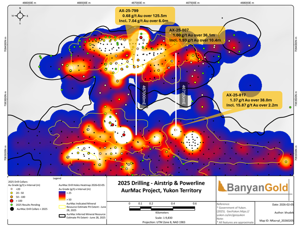 Banyan Gold Extends Airstrip and High-Grade Mineralization to 350m Vertical Depth, Yukon, Canada